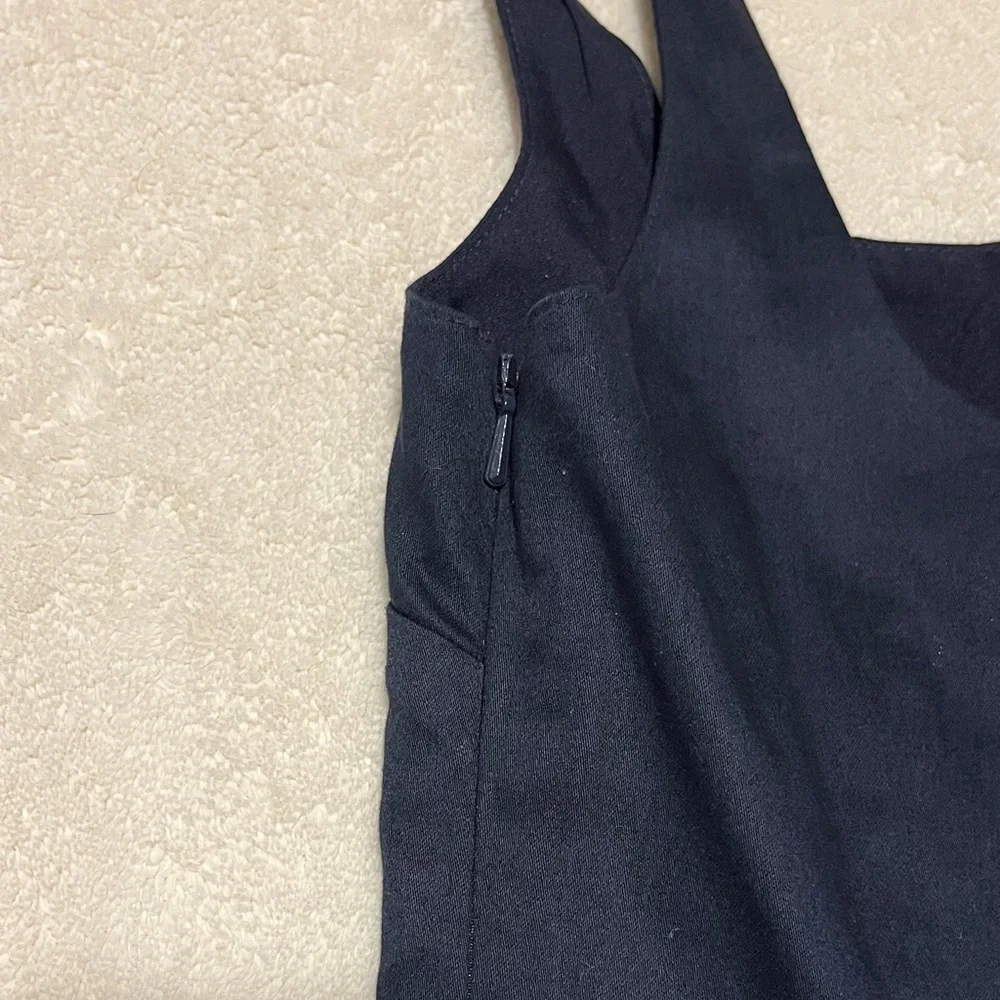 NWT Anthropologie Maeve Navy  Mini Dress Buckle Strap Accent Side Zip Size XS - Picture 5 of 5
